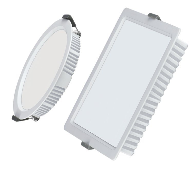 Flat Recessed Downlight — SOLID indoor LED lighting
