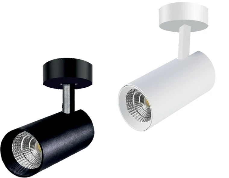SOLID Metal Movable Surface Track Light — adjustable metal-body surface track spot